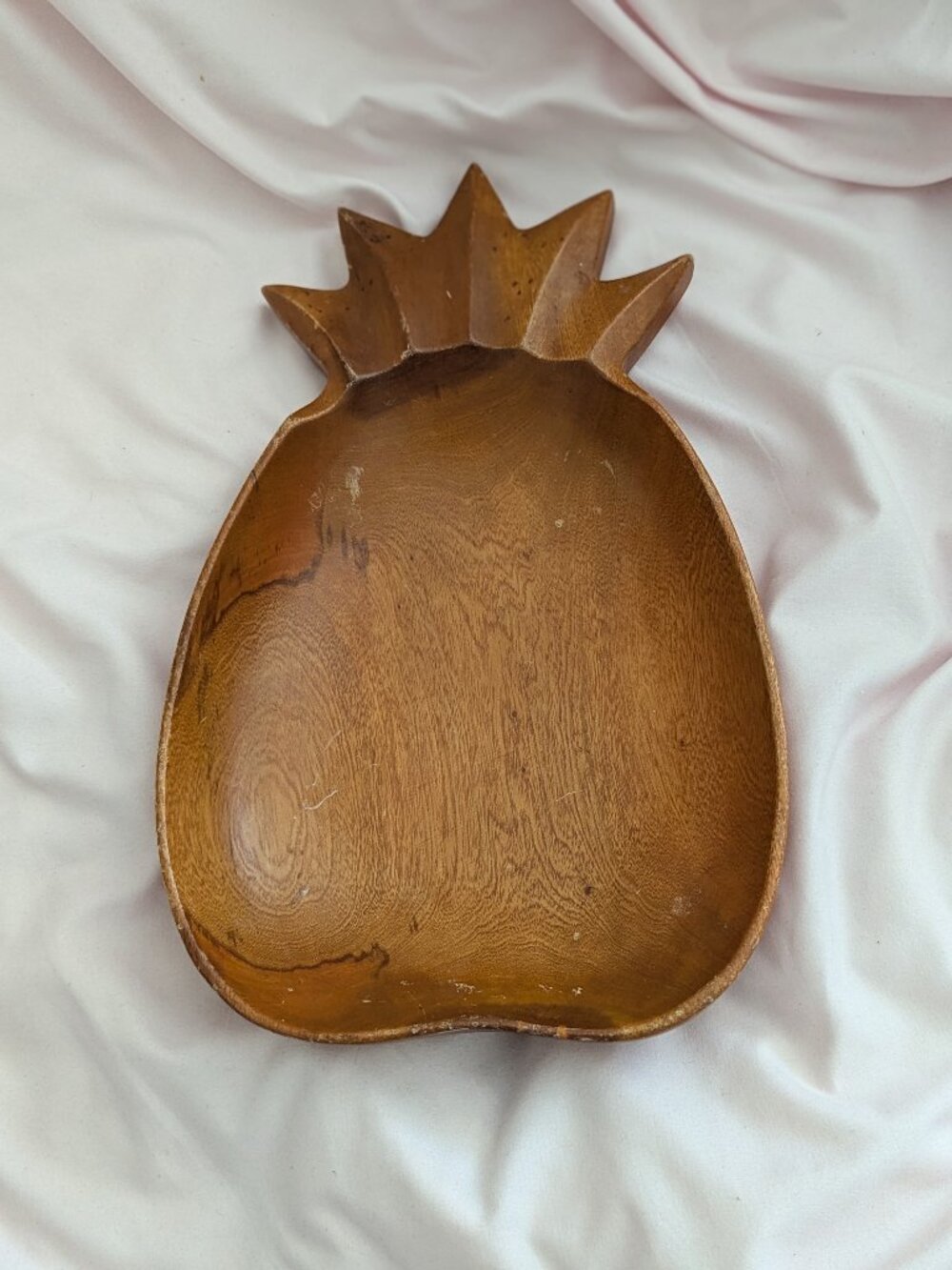 Kamani Wood Brown Pineapple Serving Dish Tray